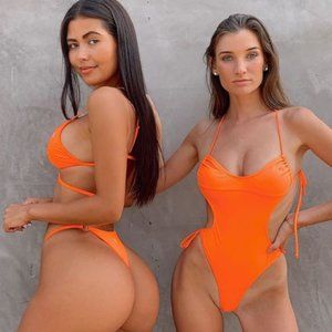 Boutine LA Wild Orange Ringer One Piece